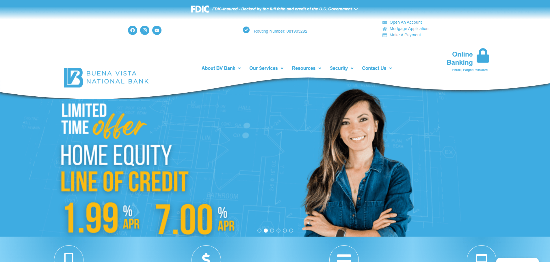 Buena Vista National Bank New Design