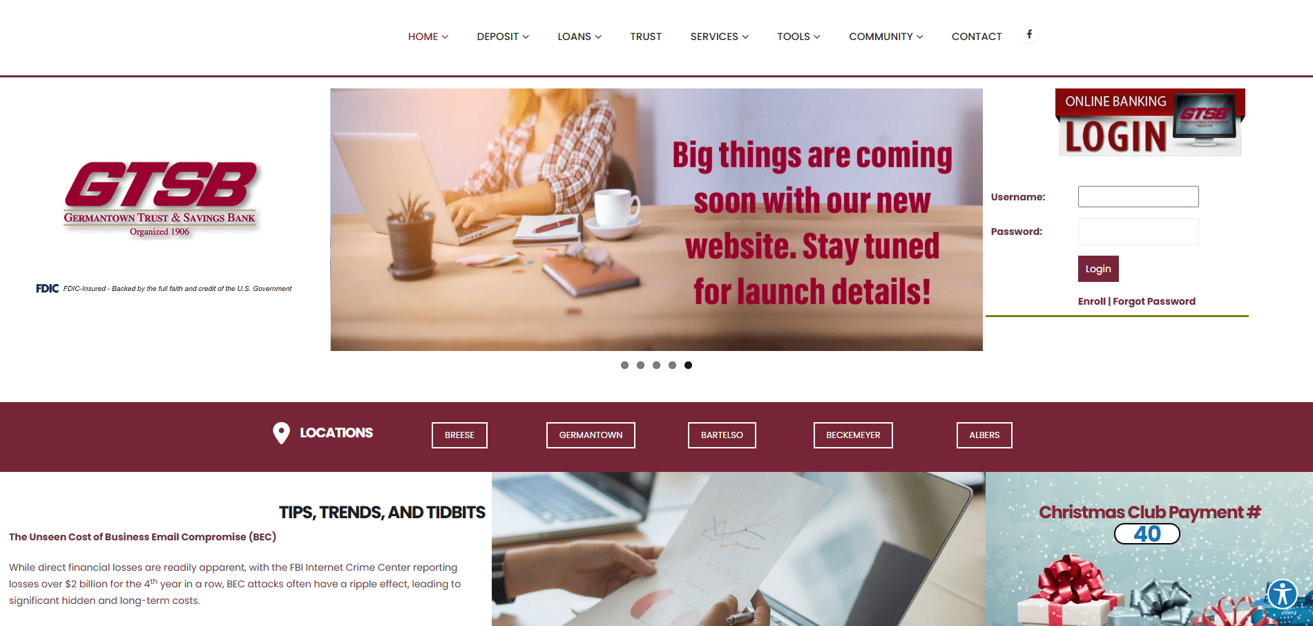 Germantown Trust & Savings Bank Before